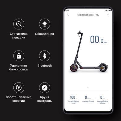 Електросамокат Xiaomi Mi Electric Scooter 3 Black, Чорний