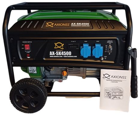 Бензиновый генератор  Axionss AX-SK4500 / 3,8 кВт
